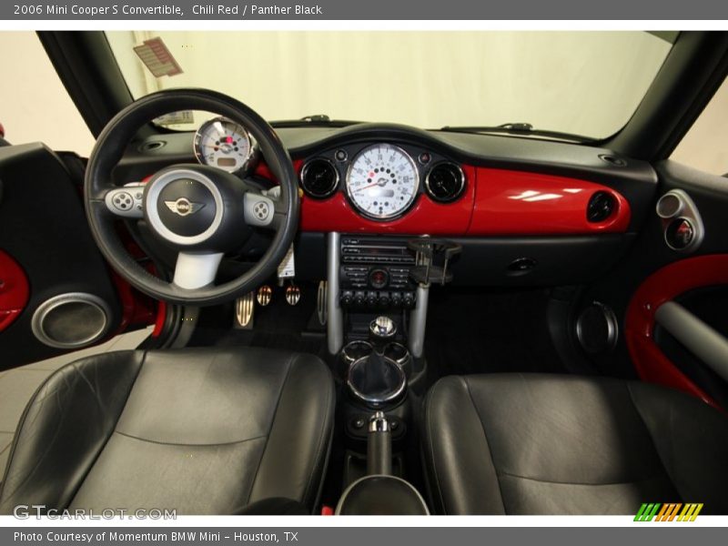 Chili Red / Panther Black 2006 Mini Cooper S Convertible