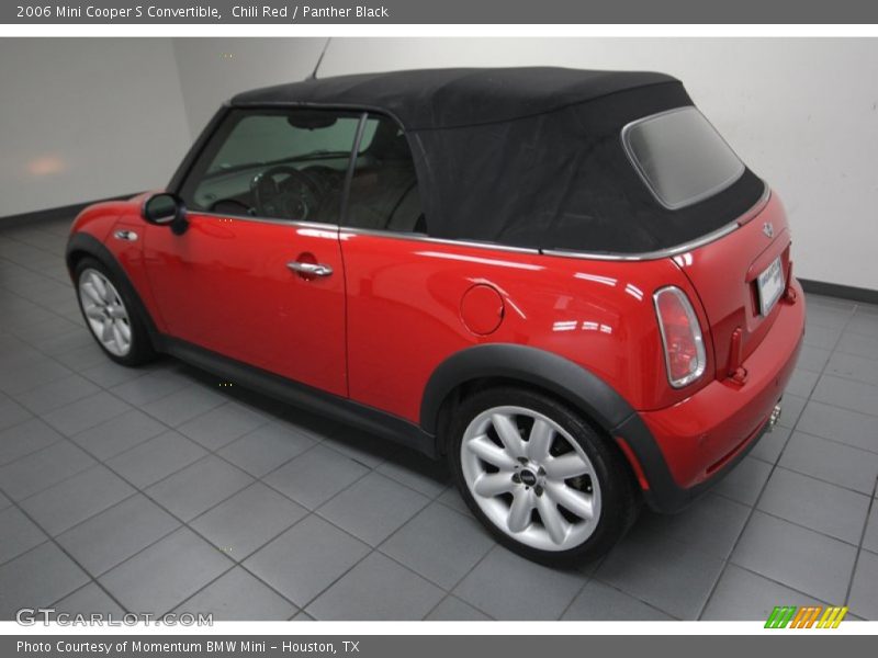 Chili Red / Panther Black 2006 Mini Cooper S Convertible