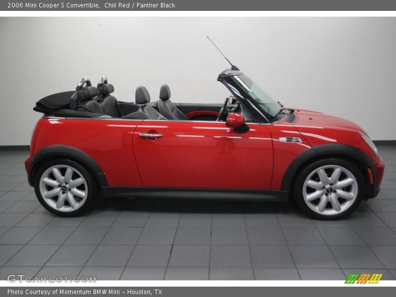 Chili Red / Panther Black 2006 Mini Cooper S Convertible