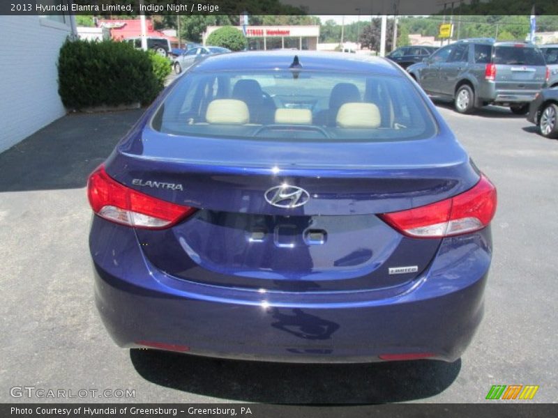 Indigo Night / Beige 2013 Hyundai Elantra Limited