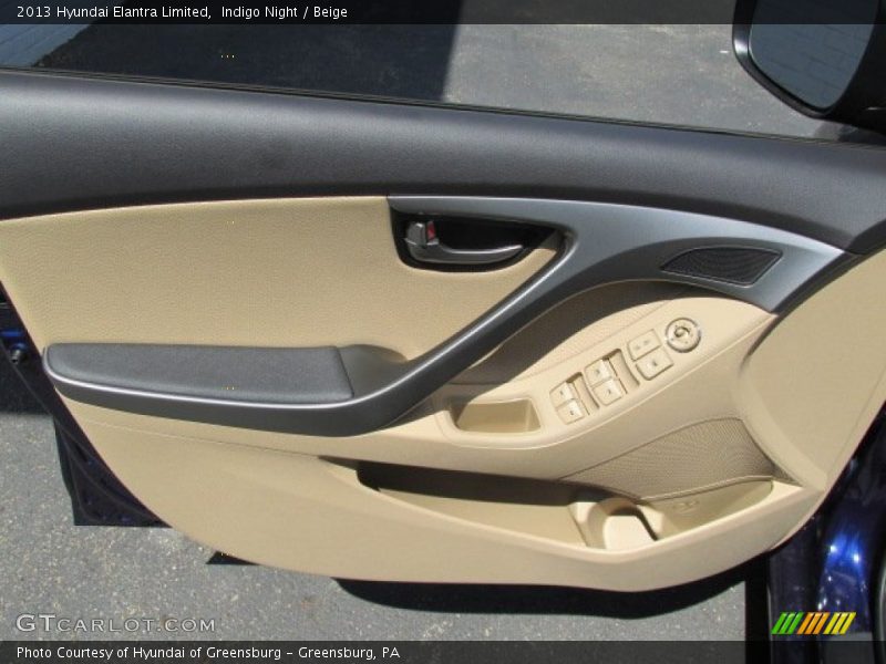 Indigo Night / Beige 2013 Hyundai Elantra Limited