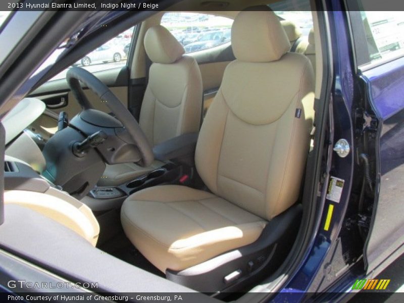 Indigo Night / Beige 2013 Hyundai Elantra Limited