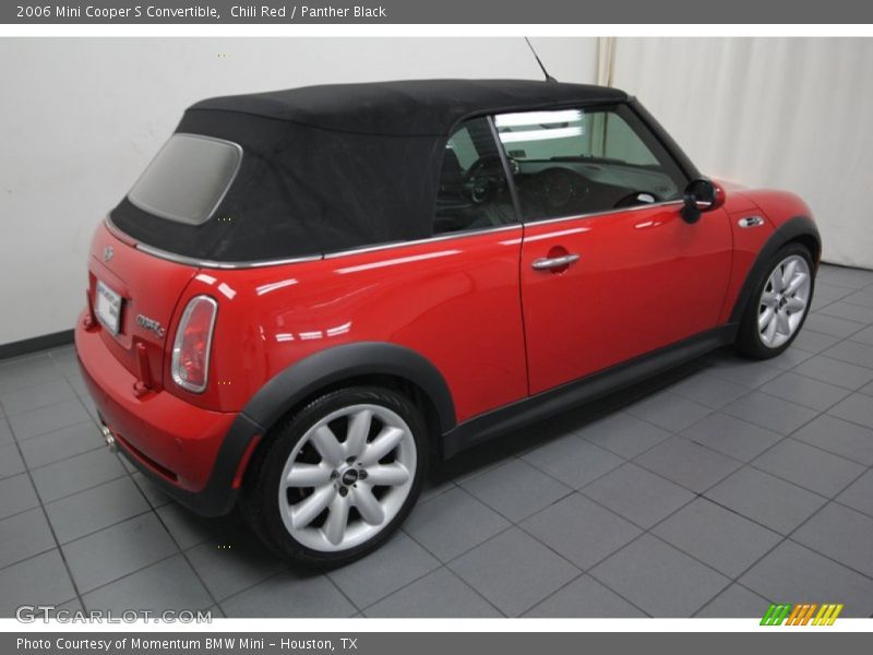 Chili Red / Panther Black 2006 Mini Cooper S Convertible
