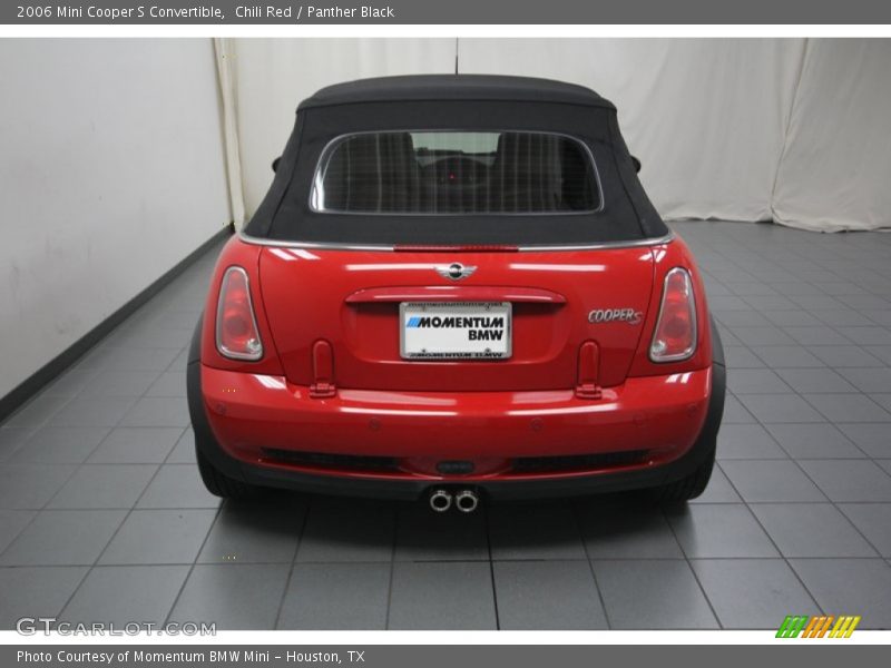 Chili Red / Panther Black 2006 Mini Cooper S Convertible
