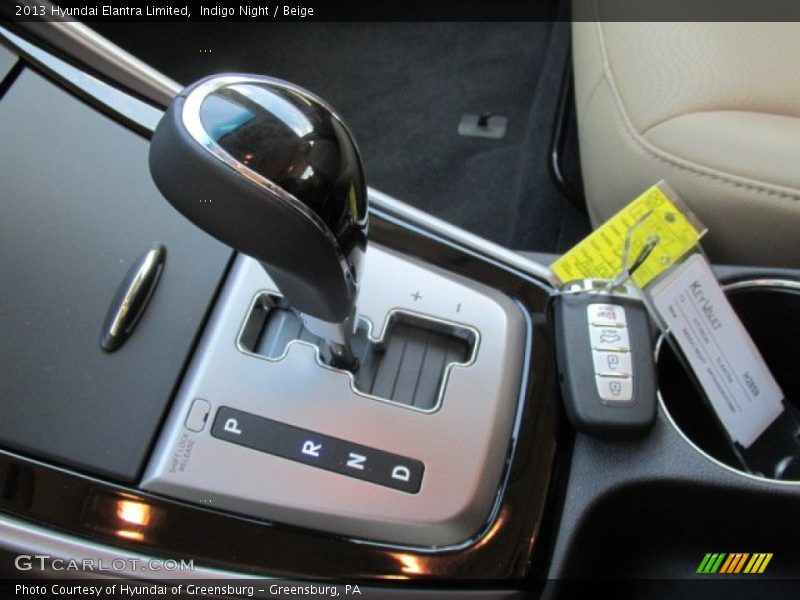 Indigo Night / Beige 2013 Hyundai Elantra Limited