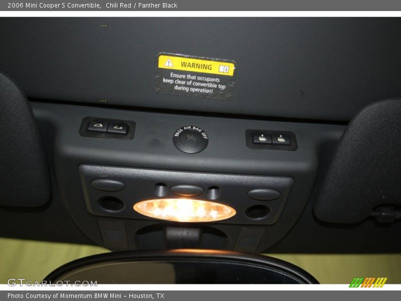 Chili Red / Panther Black 2006 Mini Cooper S Convertible