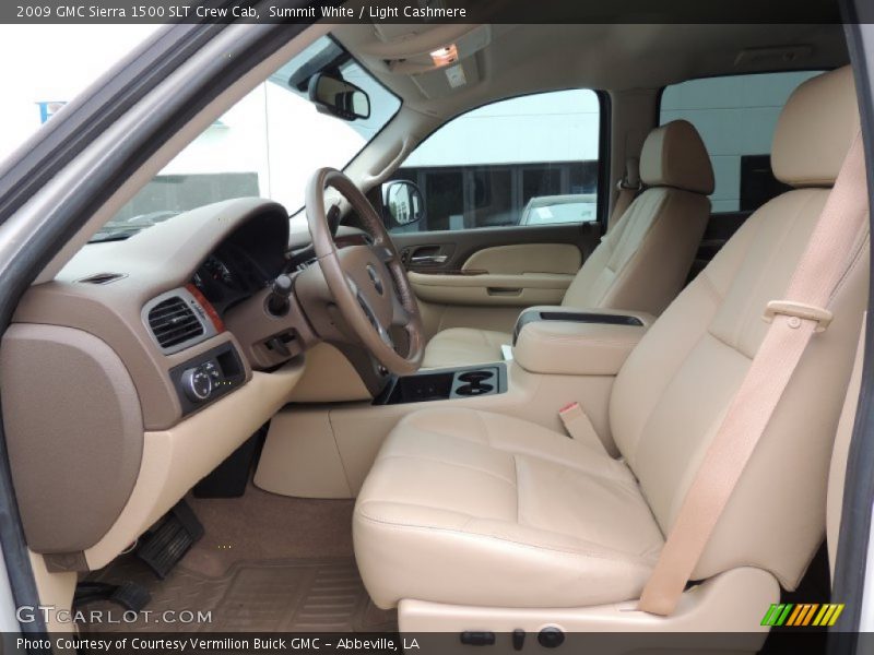 Front Seat of 2009 Sierra 1500 SLT Crew Cab