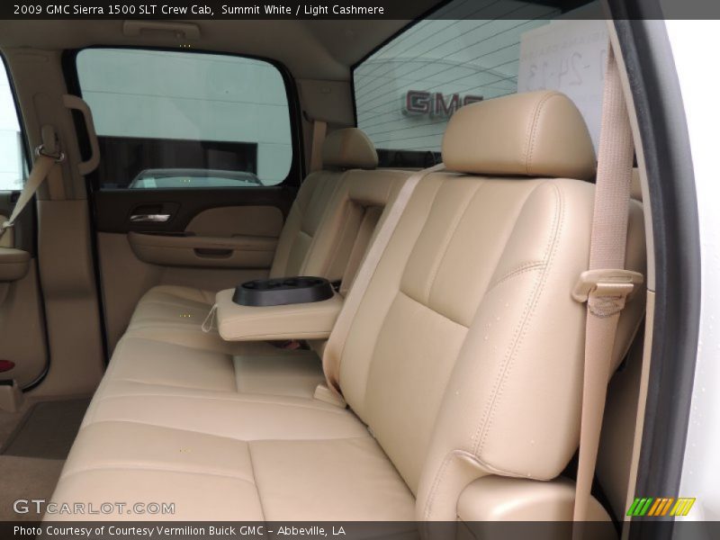 Summit White / Light Cashmere 2009 GMC Sierra 1500 SLT Crew Cab
