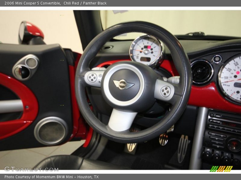 Chili Red / Panther Black 2006 Mini Cooper S Convertible