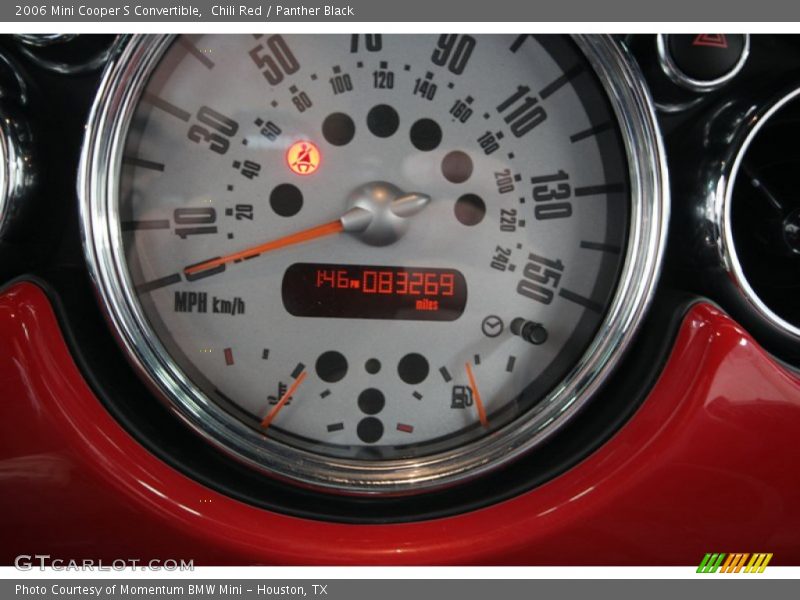 Chili Red / Panther Black 2006 Mini Cooper S Convertible