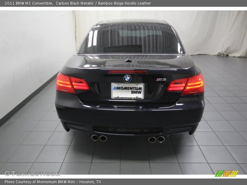 Carbon Black Metallic / Bamboo Beige Novillo Leather 2011 BMW M3 Convertible