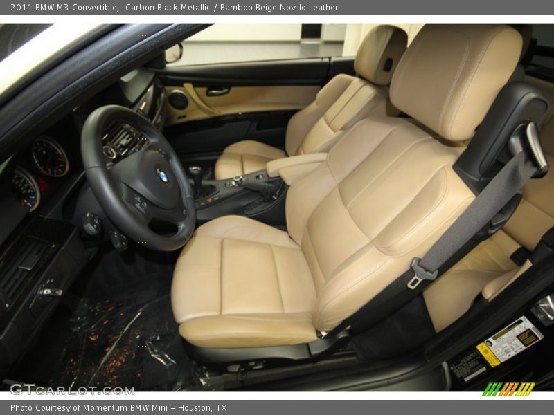 Carbon Black Metallic / Bamboo Beige Novillo Leather 2011 BMW M3 Convertible