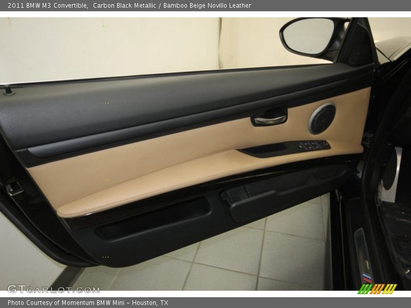 Carbon Black Metallic / Bamboo Beige Novillo Leather 2011 BMW M3 Convertible