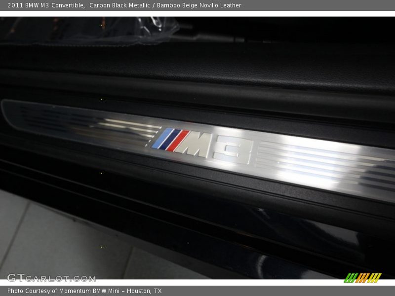 Carbon Black Metallic / Bamboo Beige Novillo Leather 2011 BMW M3 Convertible