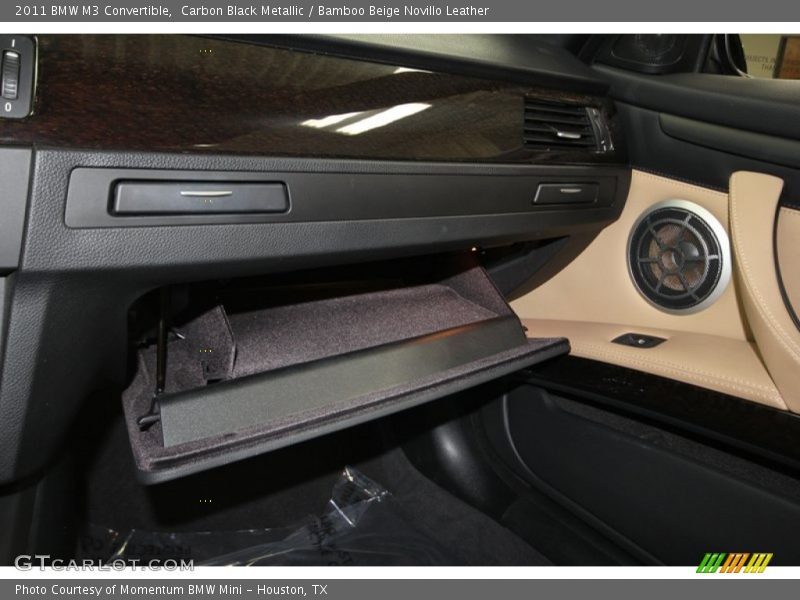 Carbon Black Metallic / Bamboo Beige Novillo Leather 2011 BMW M3 Convertible