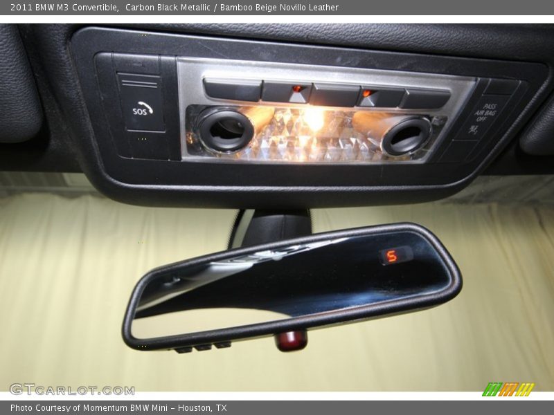 Carbon Black Metallic / Bamboo Beige Novillo Leather 2011 BMW M3 Convertible