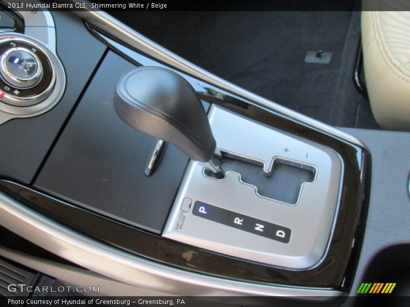 Shimmering White / Beige 2013 Hyundai Elantra GLS