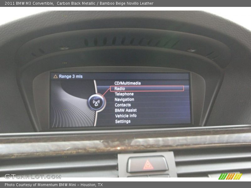 Carbon Black Metallic / Bamboo Beige Novillo Leather 2011 BMW M3 Convertible