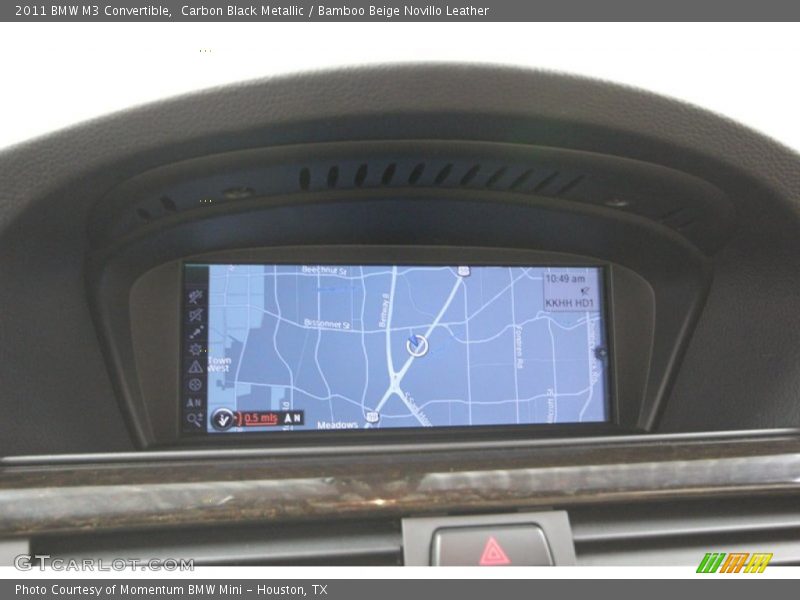 Carbon Black Metallic / Bamboo Beige Novillo Leather 2011 BMW M3 Convertible