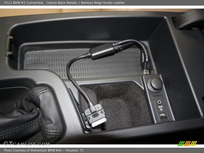 Carbon Black Metallic / Bamboo Beige Novillo Leather 2011 BMW M3 Convertible