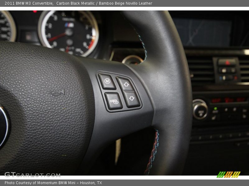 Carbon Black Metallic / Bamboo Beige Novillo Leather 2011 BMW M3 Convertible