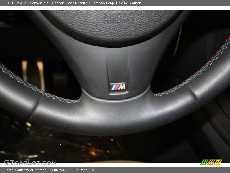 Carbon Black Metallic / Bamboo Beige Novillo Leather 2011 BMW M3 Convertible