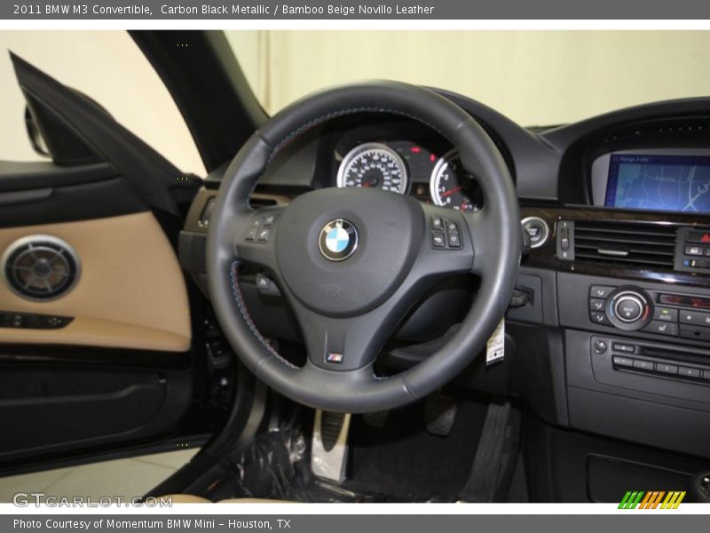 Carbon Black Metallic / Bamboo Beige Novillo Leather 2011 BMW M3 Convertible