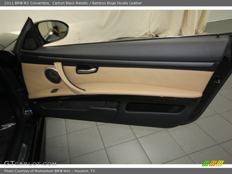 Carbon Black Metallic / Bamboo Beige Novillo Leather 2011 BMW M3 Convertible