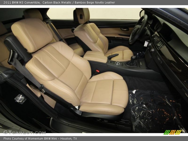 Carbon Black Metallic / Bamboo Beige Novillo Leather 2011 BMW M3 Convertible