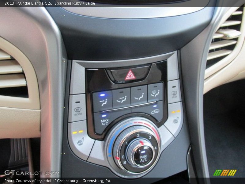 Sparkling Ruby / Beige 2013 Hyundai Elantra GLS