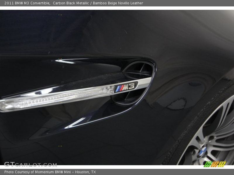 Carbon Black Metallic / Bamboo Beige Novillo Leather 2011 BMW M3 Convertible