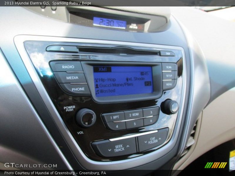 Sparkling Ruby / Beige 2013 Hyundai Elantra GLS