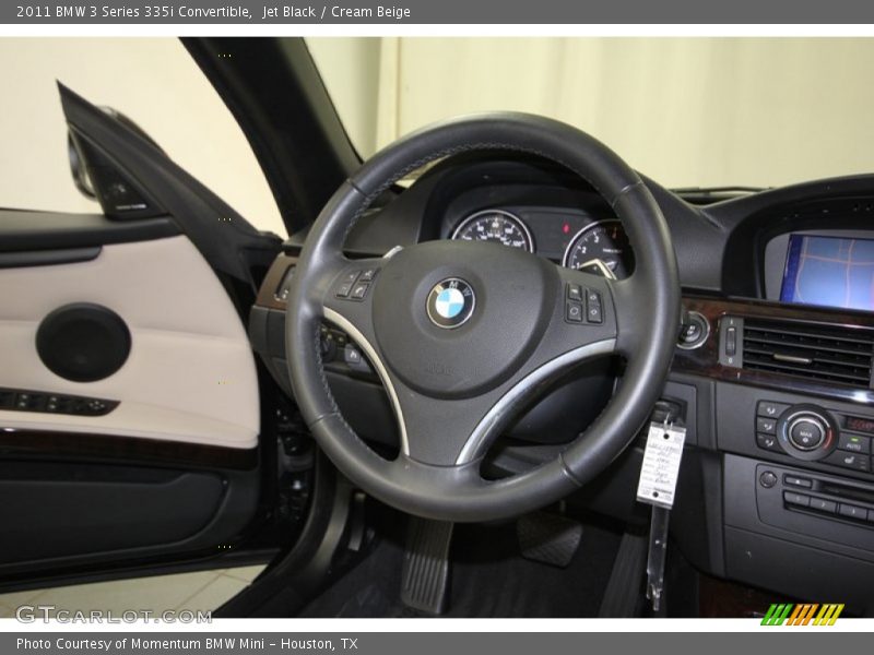 Jet Black / Cream Beige 2011 BMW 3 Series 335i Convertible