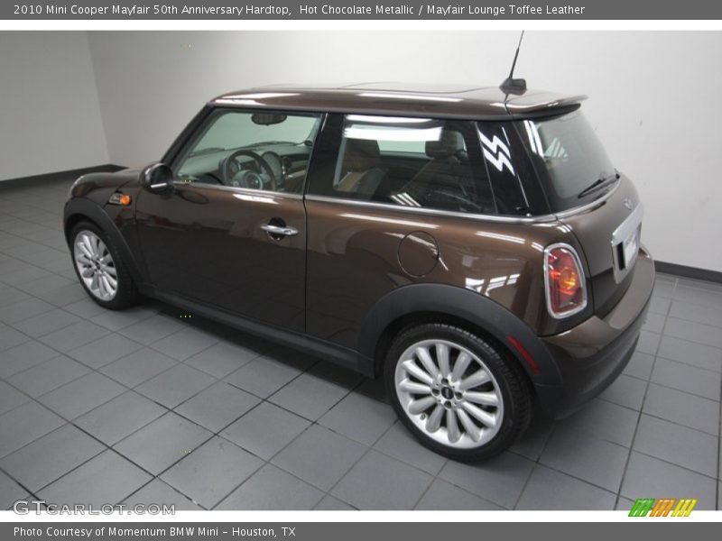 Hot Chocolate Metallic / Mayfair Lounge Toffee Leather 2010 Mini Cooper Mayfair 50th Anniversary Hardtop