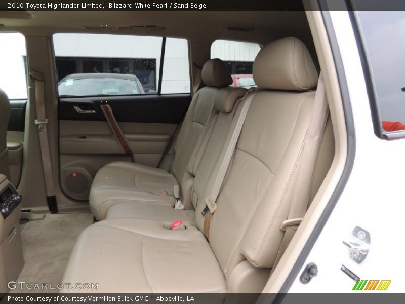 Blizzard White Pearl / Sand Beige 2010 Toyota Highlander Limited