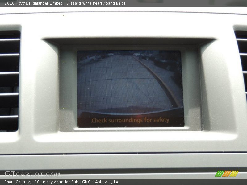 Blizzard White Pearl / Sand Beige 2010 Toyota Highlander Limited