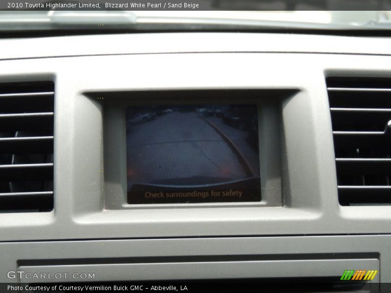 Blizzard White Pearl / Sand Beige 2010 Toyota Highlander Limited