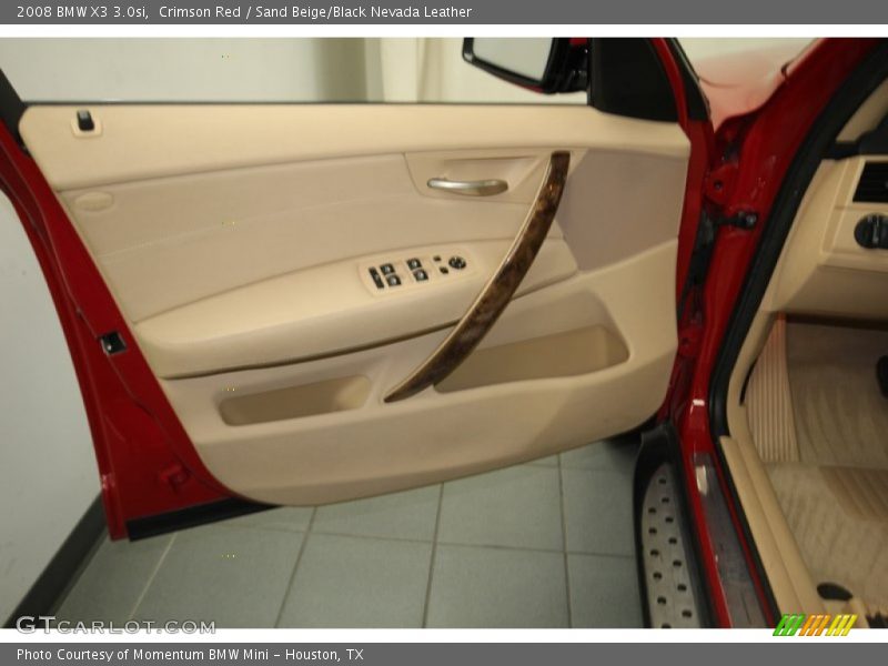 Crimson Red / Sand Beige/Black Nevada Leather 2008 BMW X3 3.0si