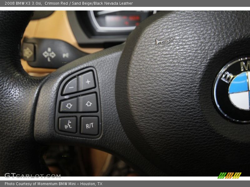 Crimson Red / Sand Beige/Black Nevada Leather 2008 BMW X3 3.0si