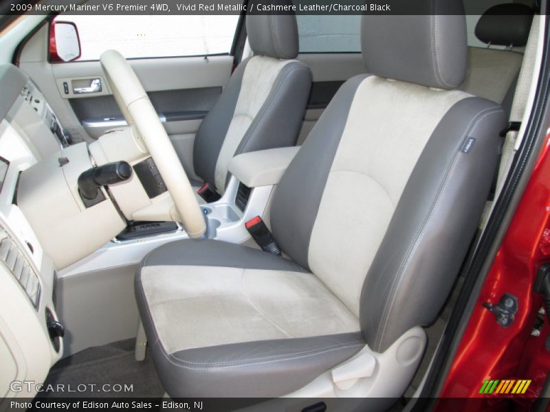 Vivid Red Metallic / Cashmere Leather/Charcoal Black 2009 Mercury Mariner V6 Premier 4WD
