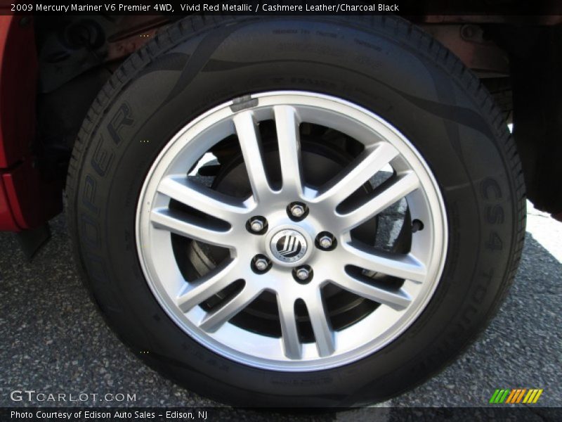 Vivid Red Metallic / Cashmere Leather/Charcoal Black 2009 Mercury Mariner V6 Premier 4WD