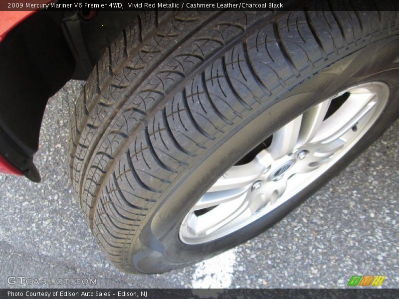 Vivid Red Metallic / Cashmere Leather/Charcoal Black 2009 Mercury Mariner V6 Premier 4WD
