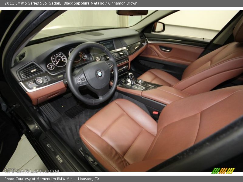 Black Sapphire Metallic / Cinnamon Brown 2011 BMW 5 Series 535i Sedan