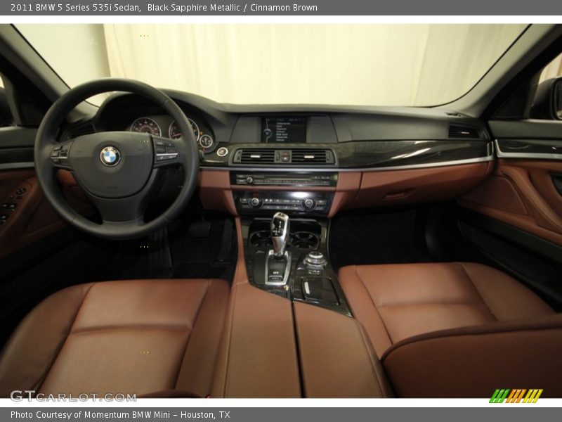 Black Sapphire Metallic / Cinnamon Brown 2011 BMW 5 Series 535i Sedan