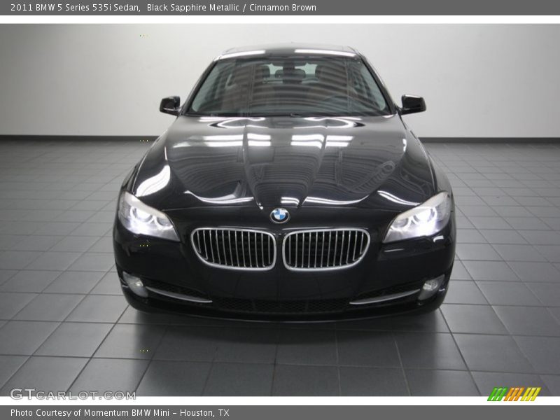 Black Sapphire Metallic / Cinnamon Brown 2011 BMW 5 Series 535i Sedan