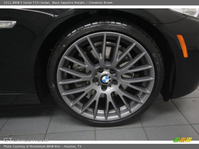 Black Sapphire Metallic / Cinnamon Brown 2011 BMW 5 Series 535i Sedan