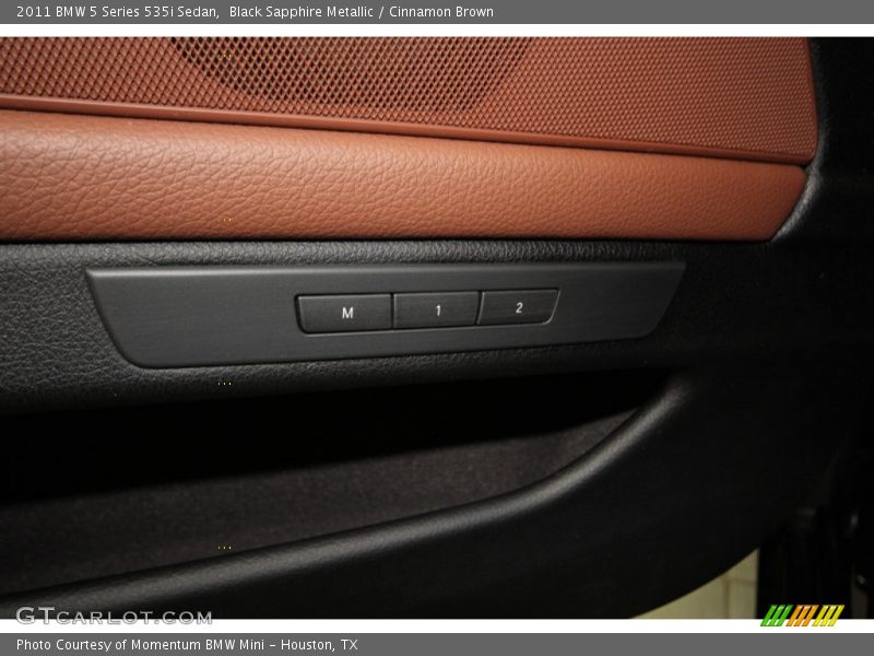 Black Sapphire Metallic / Cinnamon Brown 2011 BMW 5 Series 535i Sedan