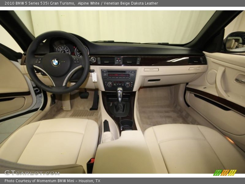 Alpine White / Venetian Beige Dakota Leather 2010 BMW 5 Series 535i Gran Turismo