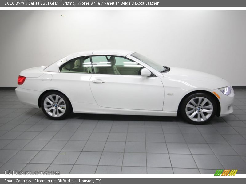 Alpine White / Venetian Beige Dakota Leather 2010 BMW 5 Series 535i Gran Turismo