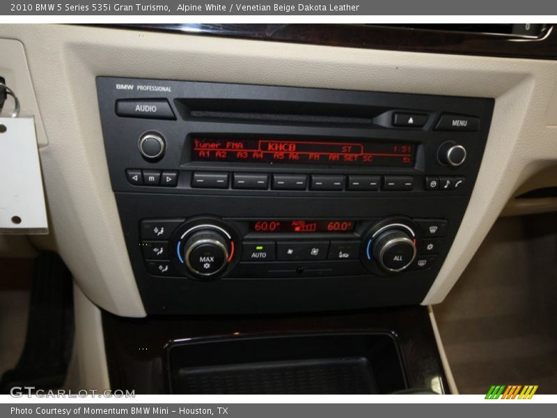 Alpine White / Venetian Beige Dakota Leather 2010 BMW 5 Series 535i Gran Turismo